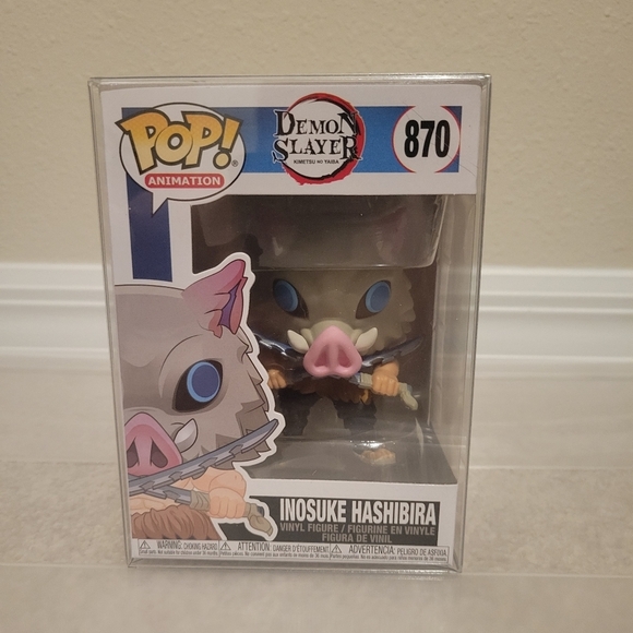 Funko Pop! Anime: Demon Slayer Inosuke Hashibira Vinyl Figure 870 With Protector - Picture 1 of 6